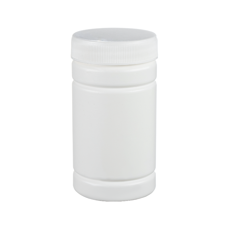 Garrafa de bambu Hdpe com tampa plana de camada única de 120ml